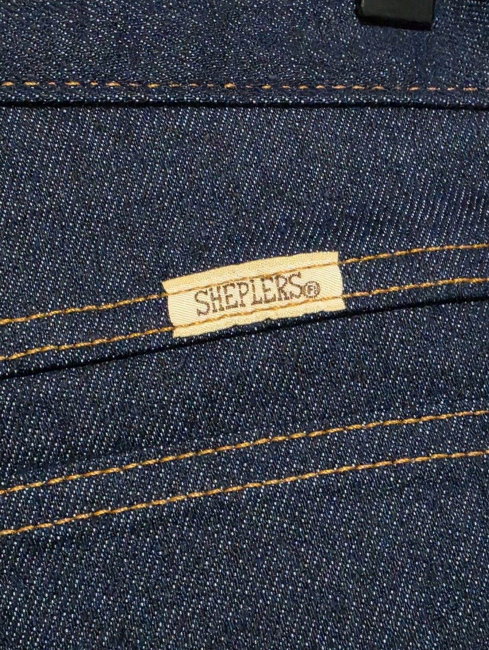 SHEPLERS Vintage Western Jeans Womens Size 12 Dark Wash Straight Leg Cowgirl - Picture 6 of 8